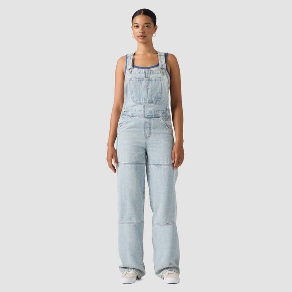 Levi's Women's Rompers & Jumpsuits Utility Overalls - Blue Denim L